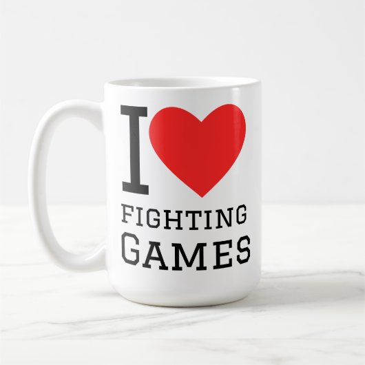 Mug J'adore les jeux de combat (Gauche)
