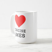 Mug J'adore les jeux d'exercice (Devant gauche)