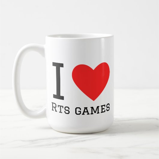 Mug J'adore les jeux rts (Gauche)