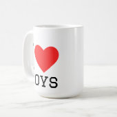 Mug J'adore les jouets (Devant gauche)