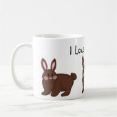 Mug J'adore les lapins (Gauche)