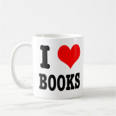 MUG J'ADORE LES LIVRES (Gauche)
