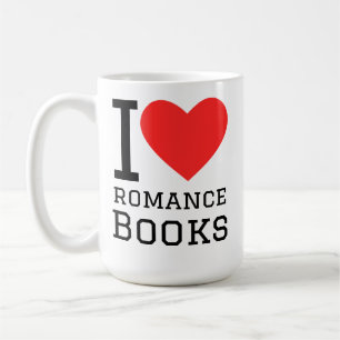 Mug J'adore les livres romantiques
