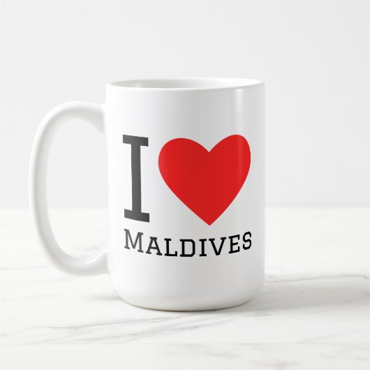 Mug J'adore les Maldives (Gauche)