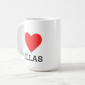 Mug J'adore les mecs (Devant gauche)