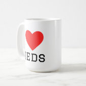 Mug J'adore les médicaments (Devant gauche)