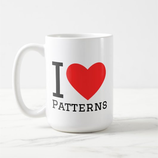 Mug J'adore les motifs (Gauche)