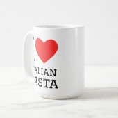 Mug J'adore les pâtes italiennes (Devant gauche)