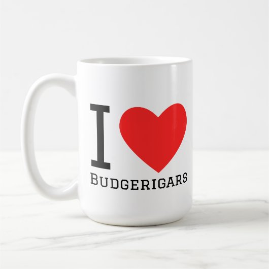 Mug J'adore les perruches (Gauche)