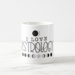Mug J'adore les phases du Soleil et de la Lune en astr