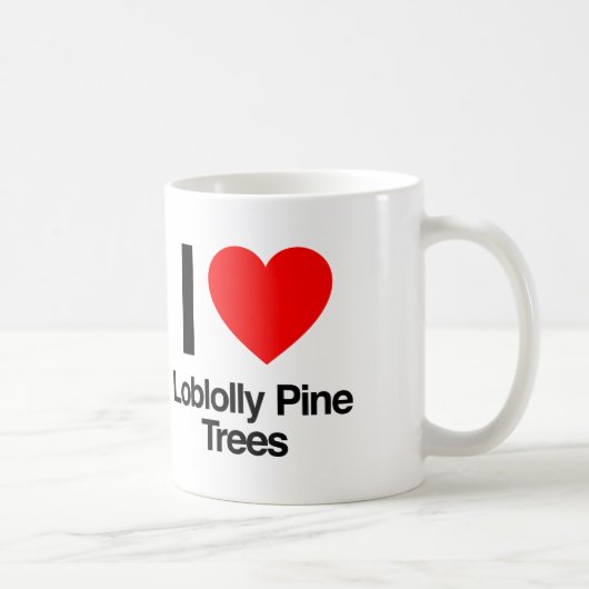 Mug j'adore les pins loblolly (Droite)