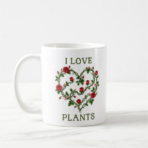Mug J'adore les plantes – Cœur botanique