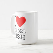 Mug J'adore les poissons anges (Devant gauche)