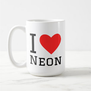 Mug J'adore les poissons néon
