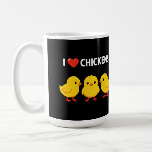Mug J'adore les poulets Adorables poussins Cadeau pour