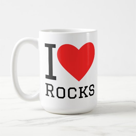 Mug J'adore les roches (Gauche)