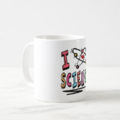Mug J'adore les sciences (Devant gauche)