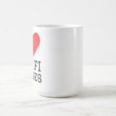 Mug J'adore les séries de science-fiction (Centre)