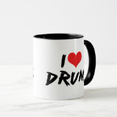 Mug J'adore les tambours (Devant droit)