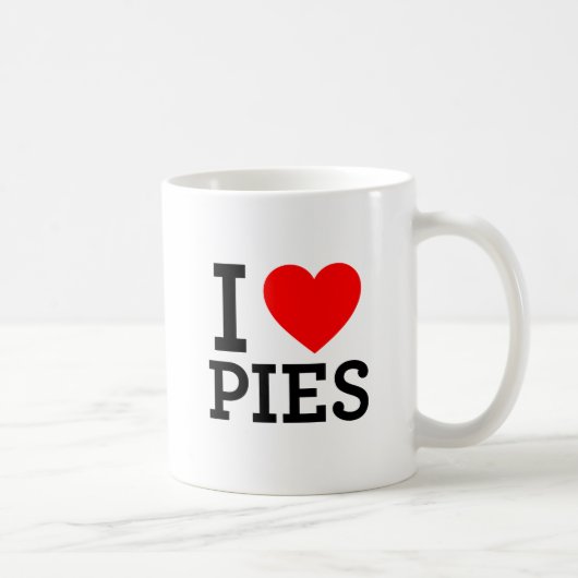 Mug J'adore les tartes (Droite)