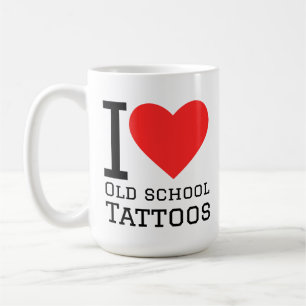 Mug J'adore les tatouages old school