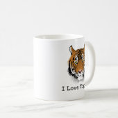 Mug J'adore les tigres ! (Devant droit)