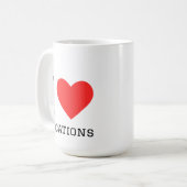 Mug J'adore les vacances (Devant gauche)