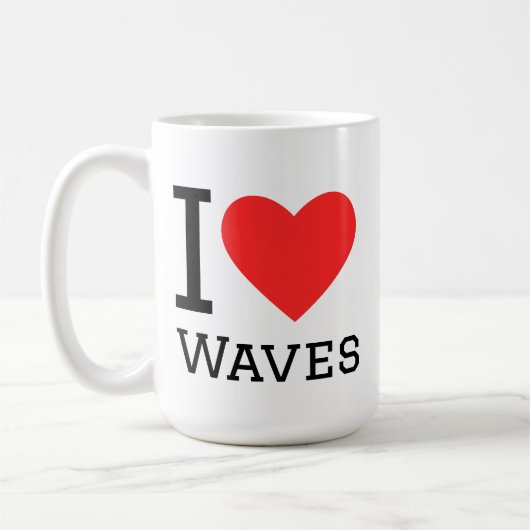 Mug J'adore les vagues (Gauche)