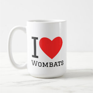 Mug J'adore les wombats