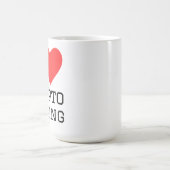 Mug J'adore l'extraction de crypto (Centre)