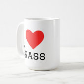 Mug J'adore l'herbe (Devant gauche)