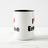 Mug J'adore l'hermine à coeur (Centre)