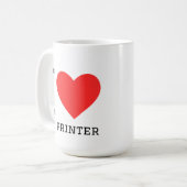 Mug J'adore l'imprimante 3D (Devant gauche)