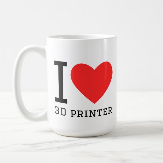 Mug J'adore l'imprimante 3D (Gauche)