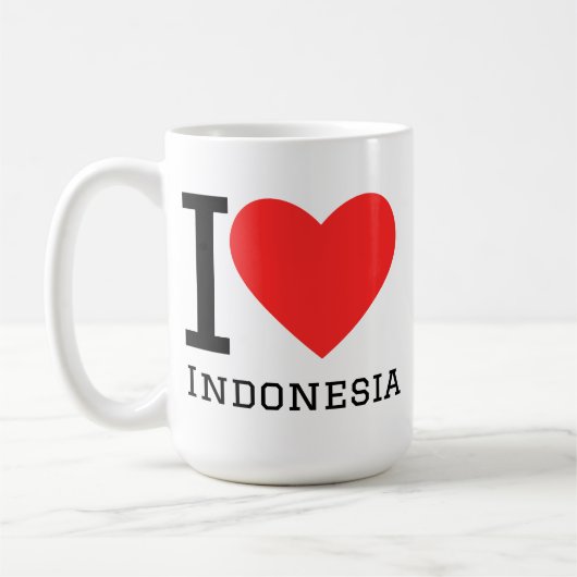 Mug J'adore l'Indonésie (Gauche)
