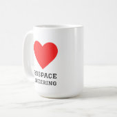 Mug J'adore l'ingénierie aérospatiale  (Devant gauche)