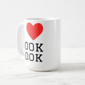Mug J'adore livre de cuisine (Devant gauche)