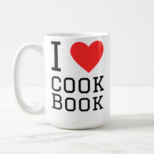 Mug J'adore livre de cuisine (Gauche)