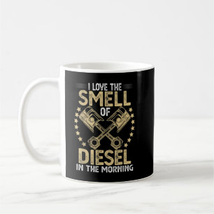 Mug J'adore l'odeur du diesel au matin Drôle de T