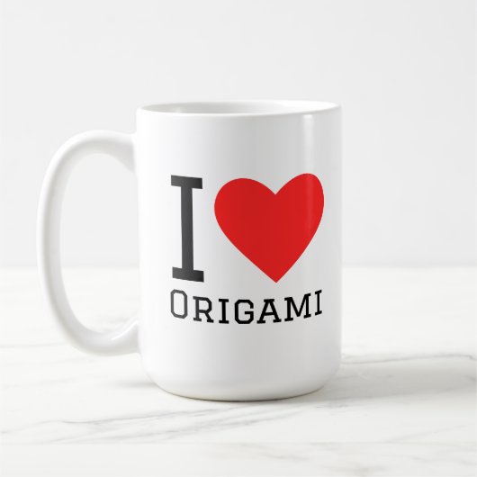 Mug J'adore l'origami (Gauche)