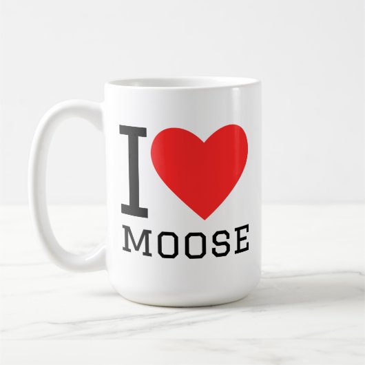 Mug J'adore l'orignal (Gauche)