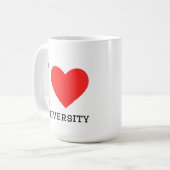 Mug J'adore l'université (Devant gauche)