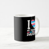 Mug J'adore ma fille transgenre LGBT Trans Pride (Devant droit)