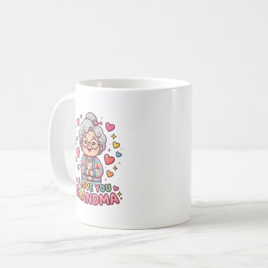 Mug J'adore ma grand-mère (Devant gauche)