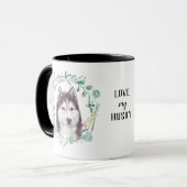 Mug J'adore ma purée de café Husky (Devant gauche)