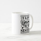 MUG J'ADORE MA SOEUR - JEUNE PETITE SOEUR QUOTES (Devant droit)