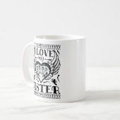 MUG J'ADORE MA SOEUR - JEUNE PETITE SOEUR QUOTES (Devant gauche)