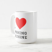 Mug J'adore machine à laver (Devant gauche)