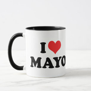 Mug J'adore Mayo au Cœur - Amateur de Mayonnaise