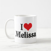 Mug J'adore Melissa (Gauche)